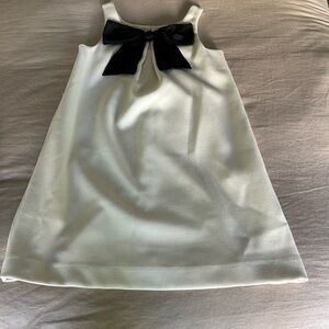 Zara Cream Dress with black bow